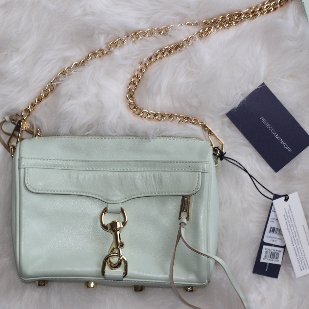 Rebecca Minkoff mint green crossbody